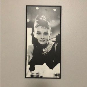 audrey hepburn wall hang/frame